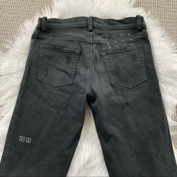 Ksubi Black Skinny Jeans with Ankle Zipper - Picture 3 of 12